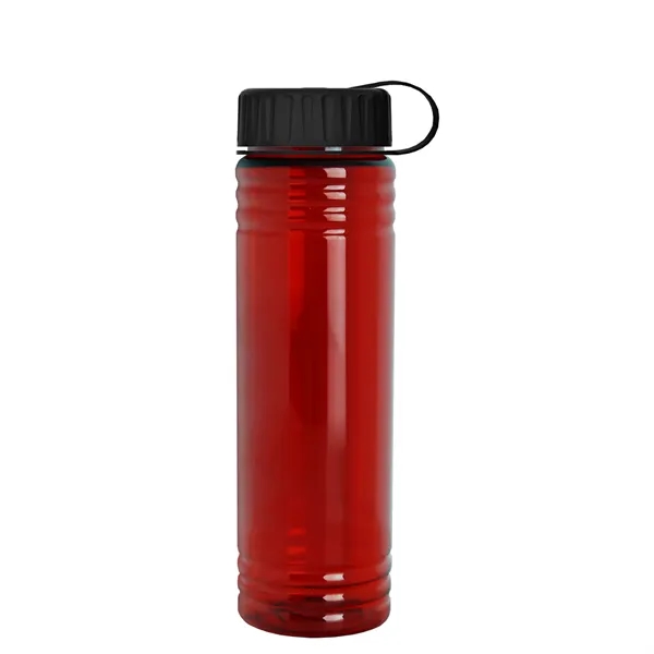 Slim Cylinder Design 24 oz. UpCycle Sport Bottles with Tethered Lid.... from ASI 40480 Koozie Group