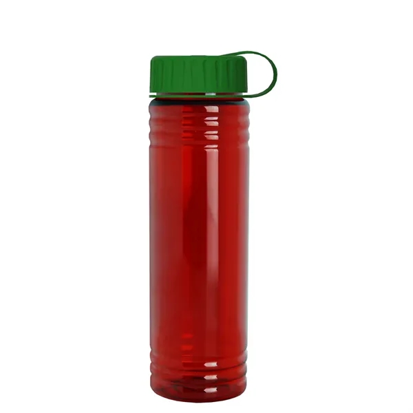 Slim Cylinder Design 24 oz. UpCycle Sport Bottles with Tethered Lid.... from ASI 40480 Koozie Group