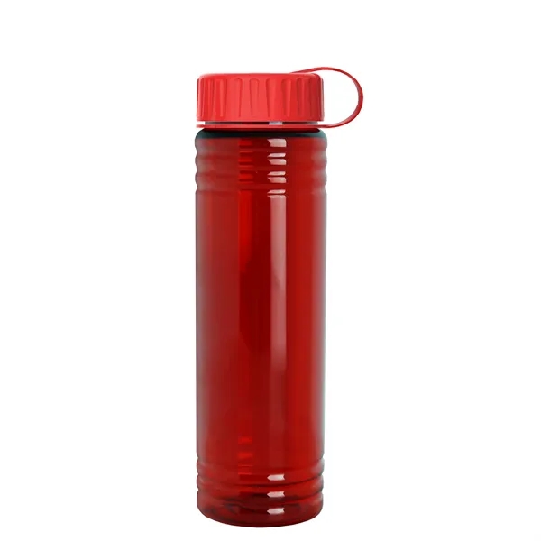 Slim Cylinder Design 24 oz. UpCycle Sport Bottles with Tethered Lid.... from ASI 40480 Koozie Group