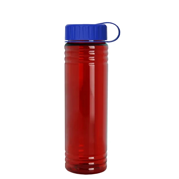 Slim Cylinder Design 24 oz. UpCycle Sport Bottles with Tethered Lid.... from ASI 40480 Koozie Group
