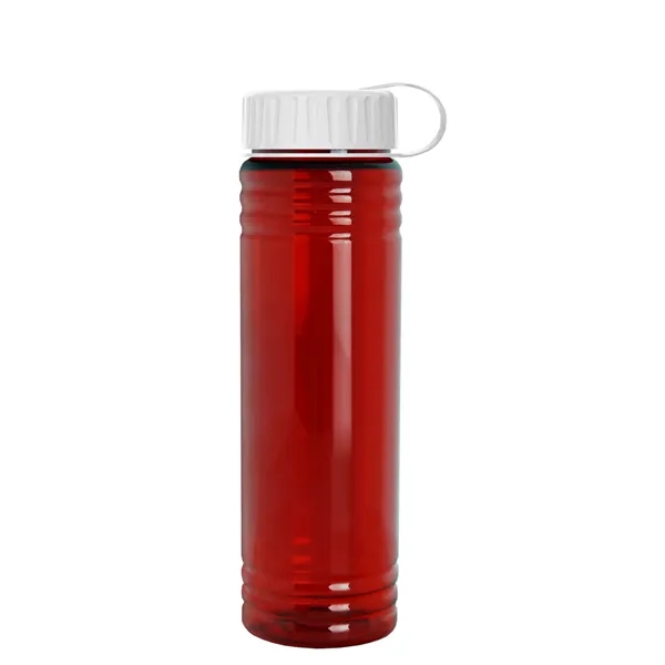 Slim Cylinder Design 24 oz. UpCycle Sport Bottles with Tethered Lid.... from ASI 40480 Koozie Group