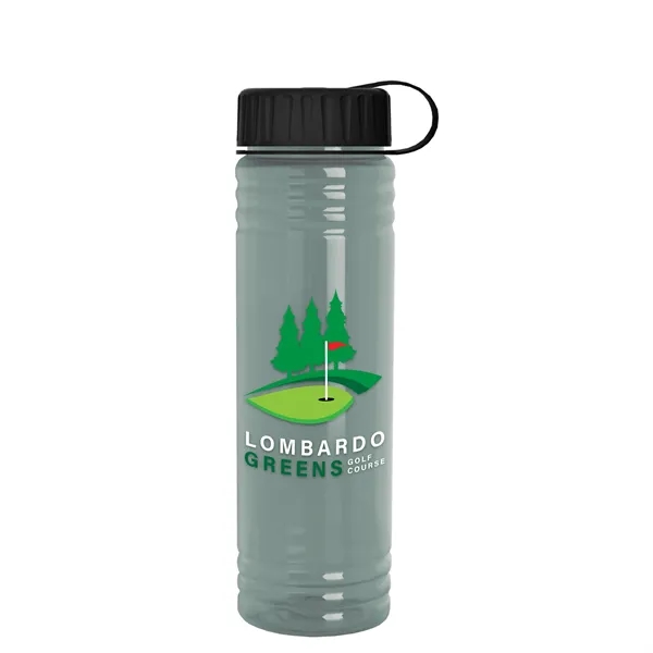 Slim Cylinder Design 24 oz. UpCycle Sport Bottles with Tethered Lid.... from ASI 40480 Koozie Group