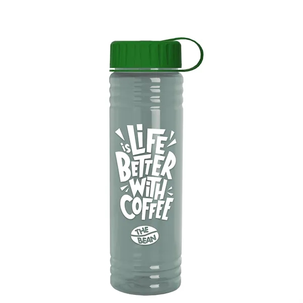 Slim Cylinder Design 24 oz. UpCycle Sport Bottles with Tethered Lid.... from ASI 40480 Koozie Group