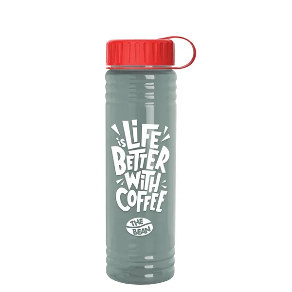 Slim Cylinder Design 24 oz. UpCycle Sport Bottles with Tethered Lid.... from ASI 40480 Koozie Group