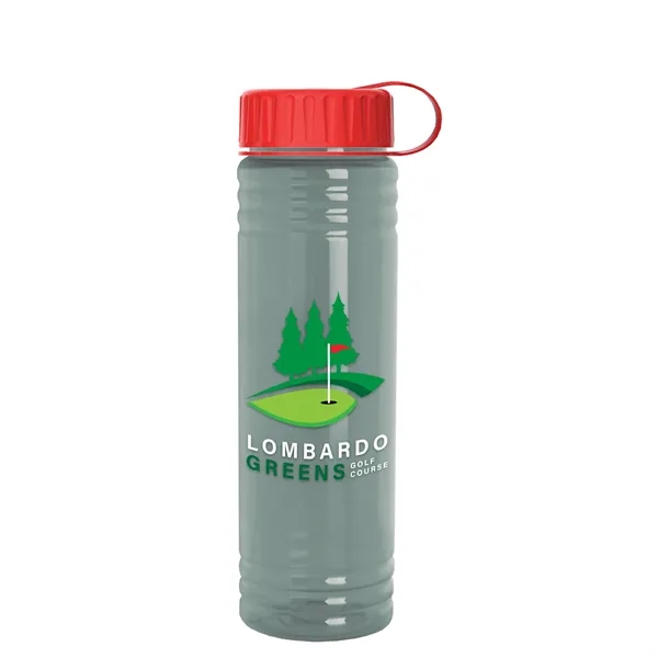 Slim Cylinder Design 24 oz. UpCycle Sport Bottles with Tethered Lid.... from ASI 40480 Koozie Group