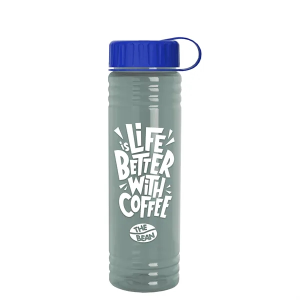 Slim Cylinder Design 24 oz. UpCycle Sport Bottles with Tethered Lid.... from ASI 40480 Koozie Group