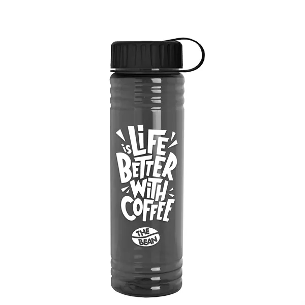 Slim Cylinder Design 24 oz. UpCycle Sport Bottles with Tethered Lid.... from ASI 40480 Koozie Group