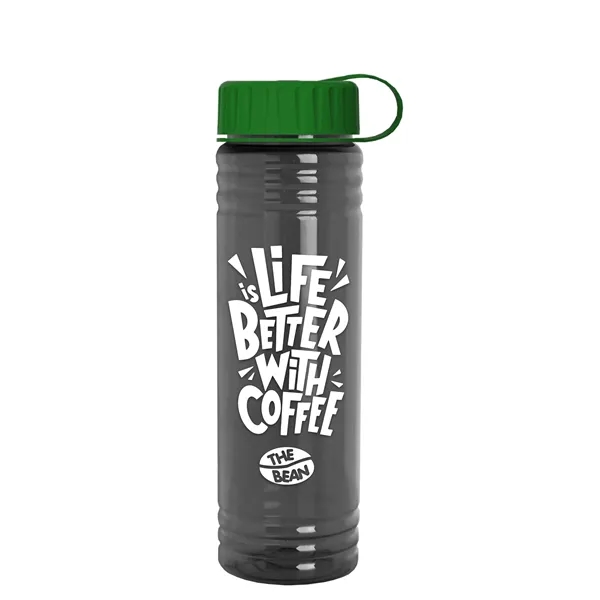 Slim Cylinder Design 24 oz. UpCycle Sport Bottles with Tethered Lid.... from ASI 40480 Koozie Group