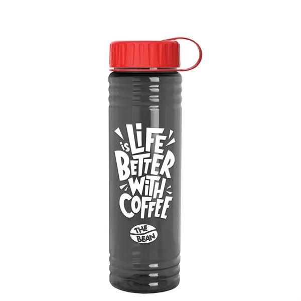 Slim Cylinder Design 24 oz. UpCycle Sport Bottles with Tethered Lid.... from ASI 40480 Koozie Group