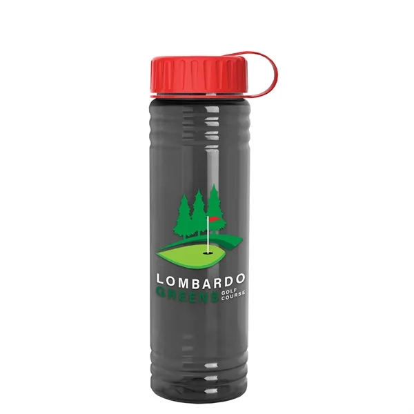 Slim Cylinder Design 24 oz. UpCycle Sport Bottles with Tethered Lid.... from ASI 40480 Koozie Group