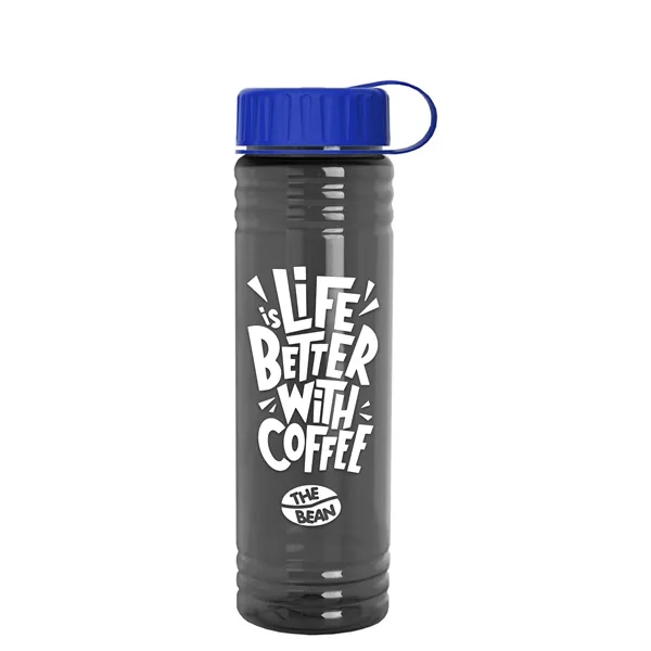 Slim Cylinder Design 24 oz. UpCycle Sport Bottles with Tethered Lid.... from ASI 40480 Koozie Group