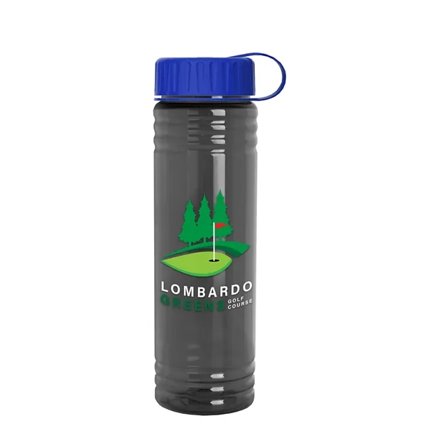 Slim Cylinder Design 24 oz. UpCycle Sport Bottles with Tethered Lid.... from ASI 40480 Koozie Group