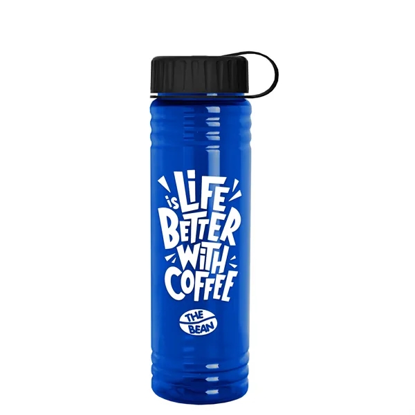 Slim Cylinder Design 24 oz. UpCycle Sport Bottles with Tethered Lid.... from ASI 40480 Koozie Group