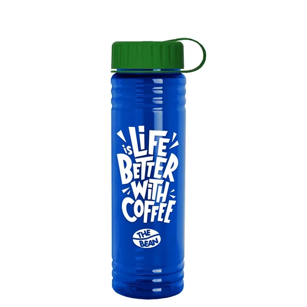 Slim Cylinder Design 24 oz. UpCycle Sport Bottles with Tethered Lid.... from ASI 40480 Koozie Group