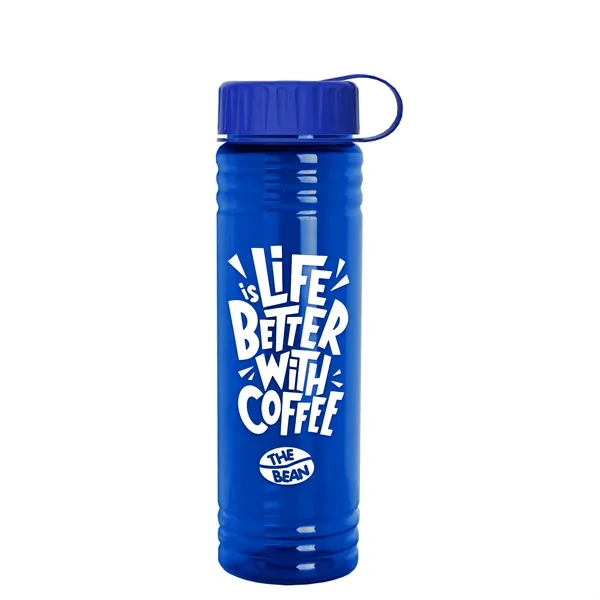Slim Cylinder Design 24 oz. UpCycle Sport Bottles with Tethered Lid.... from ASI 40480 Koozie Group
