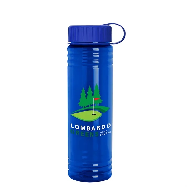 Slim Cylinder Design 24 oz. UpCycle Sport Bottles with Tethered Lid.... from ASI 40480 Koozie Group