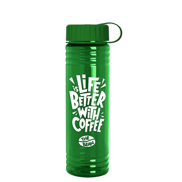 Slim Cylinder Design 24 oz. UpCycle Sport Bottles with Tethered Lid.... from ASI 40480 Koozie Group