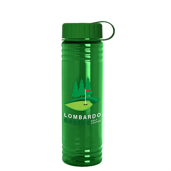 Slim Cylinder Design 24 oz. UpCycle Sport Bottles with Tethered Lid.... from ASI 40480 Koozie Group