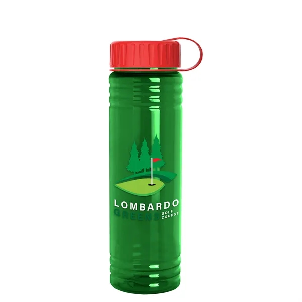 Slim Cylinder Design 24 oz. UpCycle Sport Bottles with Tethered Lid.... from ASI 40480 Koozie Group