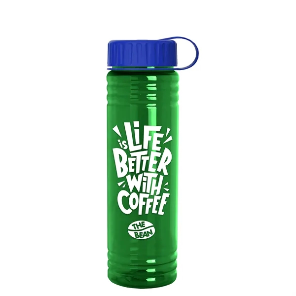 Slim Cylinder Design 24 oz. UpCycle Sport Bottles with Tethered Lid.... from ASI 40480 Koozie Group