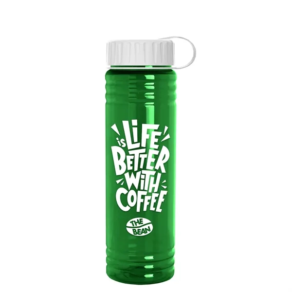 Slim Cylinder Design 24 oz. UpCycle Sport Bottles with Tethered Lid.... from ASI 40480 Koozie Group