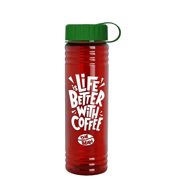 Slim Cylinder Design 24 oz. UpCycle Sport Bottles with Tethered Lid.... from ASI 40480 Koozie Group
