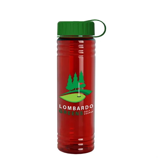 Slim Cylinder Design 24 oz. UpCycle Sport Bottles with Tethered Lid.... from ASI 40480 Koozie Group