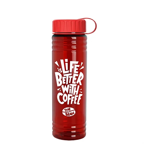 Slim Cylinder Design 24 oz. UpCycle Sport Bottles with Tethered Lid.... from ASI 40480 Koozie Group