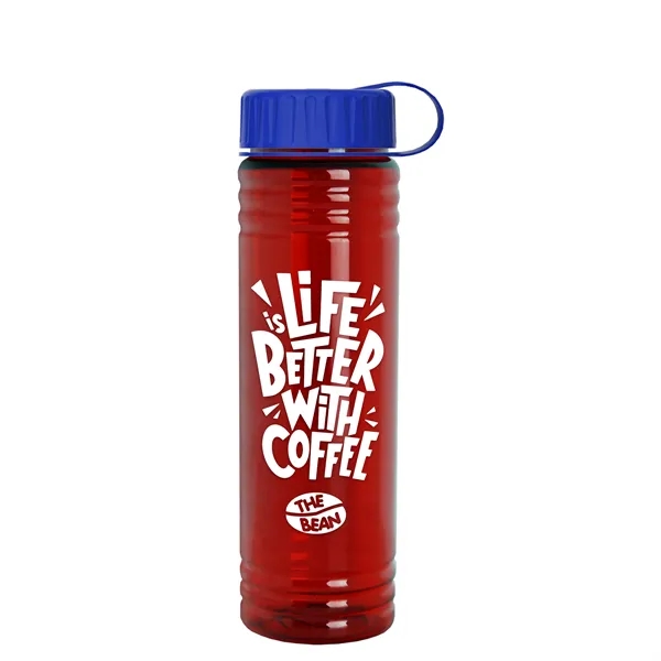 Slim Cylinder Design 24 oz. UpCycle Sport Bottles with Tethered Lid.... from ASI 40480 Koozie Group
