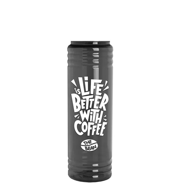 Slim Cylinder Design 24 oz. UpCycle Sport Bottles with Tethered Lid.... from ASI 40480 Koozie Group