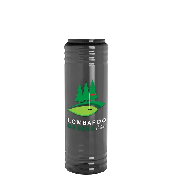 Slim Cylinder Design 24 oz. UpCycle Sport Bottles with Tethered Lid.... from ASI 40480 Koozie Group