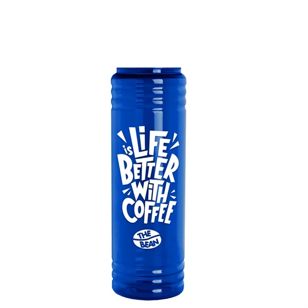 Slim Cylinder Design 24 oz. UpCycle Sport Bottles with Tethered Lid.... from ASI 40480 Koozie Group