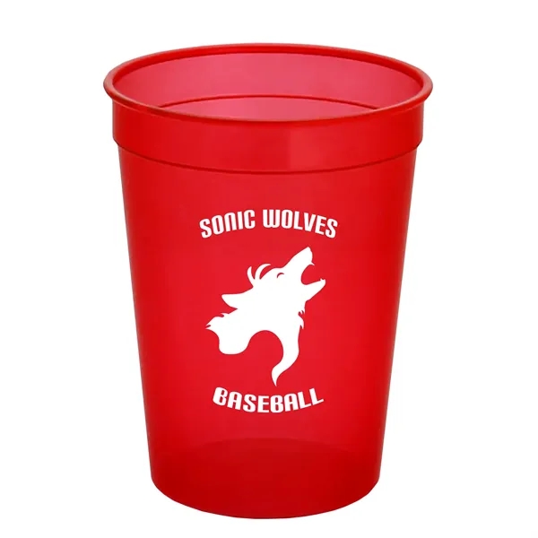12 oz. translucent smooth-sided stadium cup.... from ASI 40480 Koozie Group