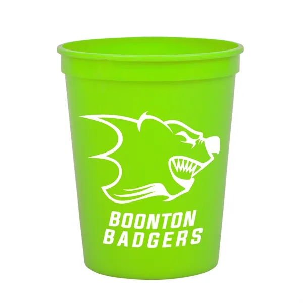 Reusable and recyclable polypropylene sixteen ounce stadium cup.... from ASI 40480 Koozie Group