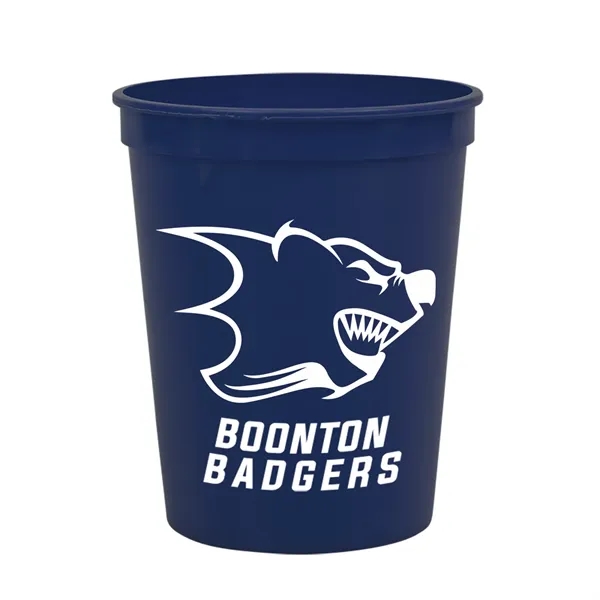 Reusable and recyclable polypropylene sixteen ounce stadium cup.... from ASI 40480 Koozie Group