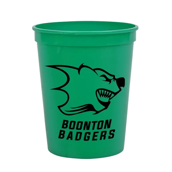 Reusable and recyclable polypropylene sixteen ounce stadium cup.... from ASI 40480 Koozie Group