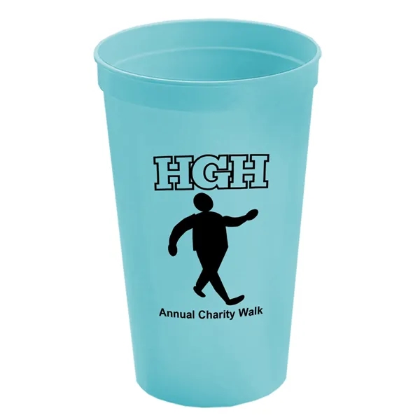 Reusable and recyclable polypropylene 20 oz. stadium cup.... from ASI 40480 Koozie Group