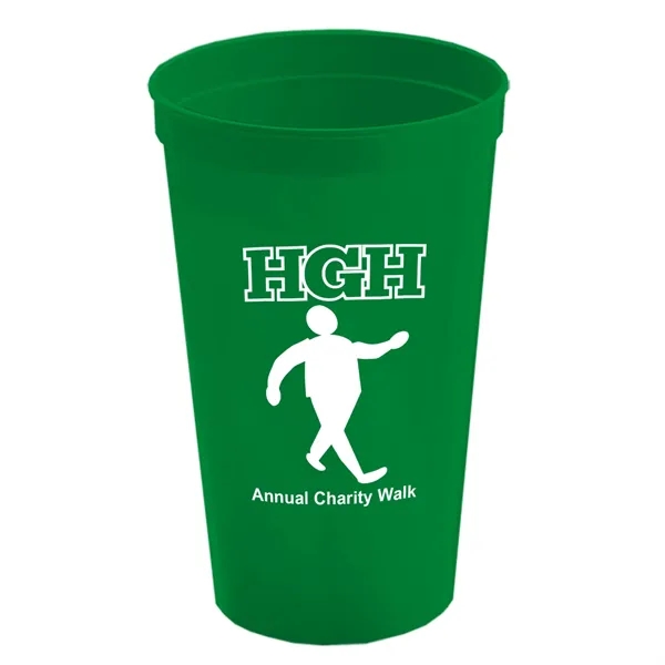 Reusable and recyclable polypropylene 20 oz. stadium cup.... from ASI 40480 Koozie Group