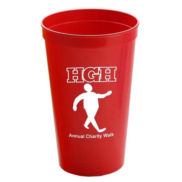 Reusable and recyclable polypropylene 20 oz. stadium cup.... from ASI 40480 Koozie Group