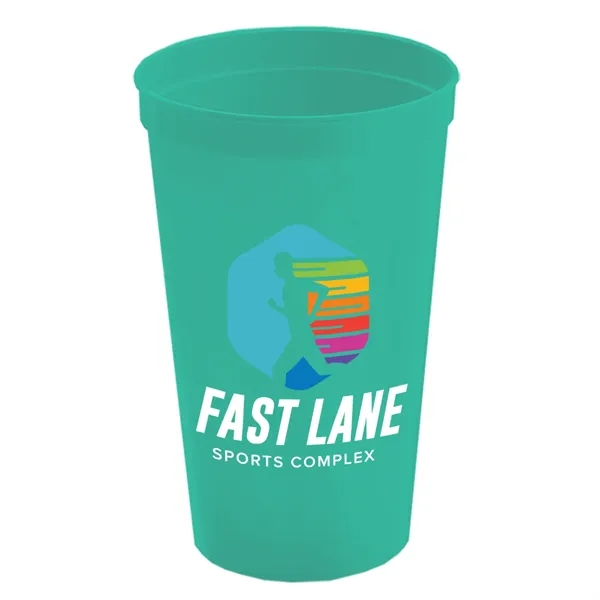 Reusable and recyclable polypropylene 20 oz. stadium cup.... from ASI 40480 Koozie Group