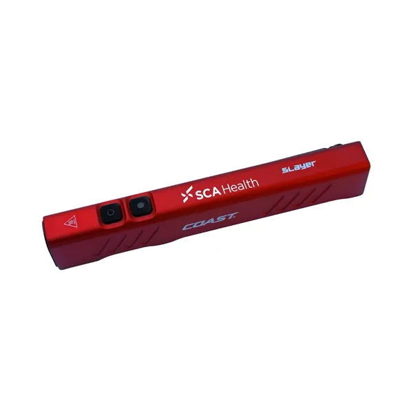 Rechargeable and waterproof SLAYER has an all-aluminum frame in a flat... from ASI 46170 Compass Industries Inc