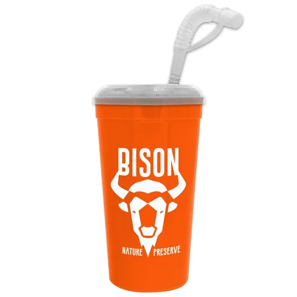 Stadium cup, 32 oz. with Lid and Straw BPA free.... from ASI 40480 Koozie Group
