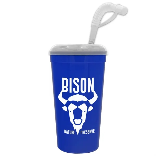 Stadium cup, 32 oz. with Lid and Straw BPA free.... from ASI 40480 Koozie Group