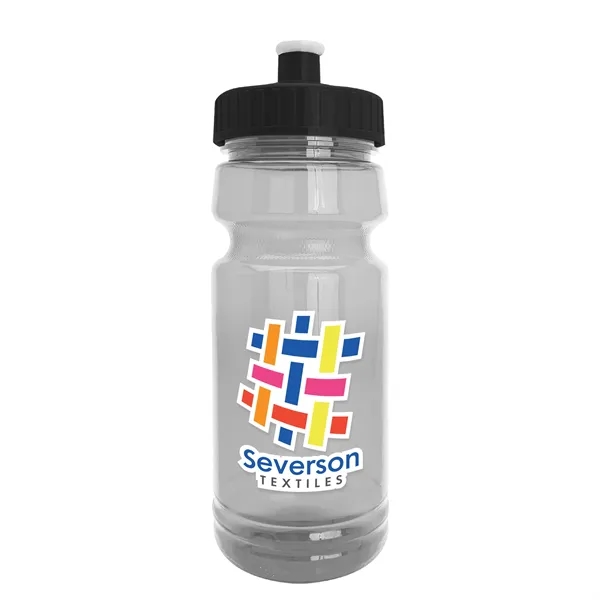 New Slim Cylinder Design 24 oz. Transparent Water Bottles with Push-Pull... from ASI 40480 Koozie Group