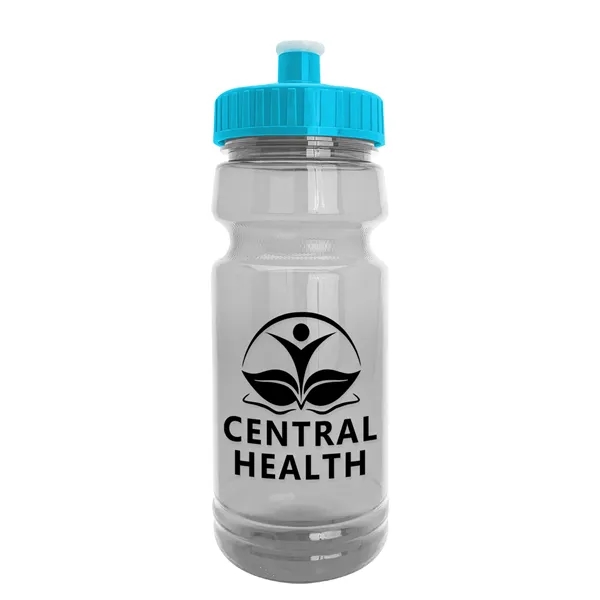 New Slim Cylinder Design 24 oz. Transparent Water Bottles with Push-Pull... from ASI 40480 Koozie Group