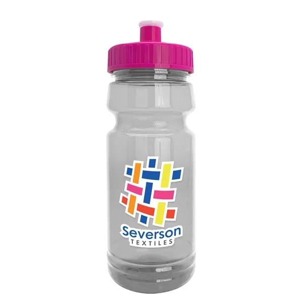 New Slim Cylinder Design 24 oz. Transparent Water Bottles with Push-Pull... from ASI 40480 Koozie Group
