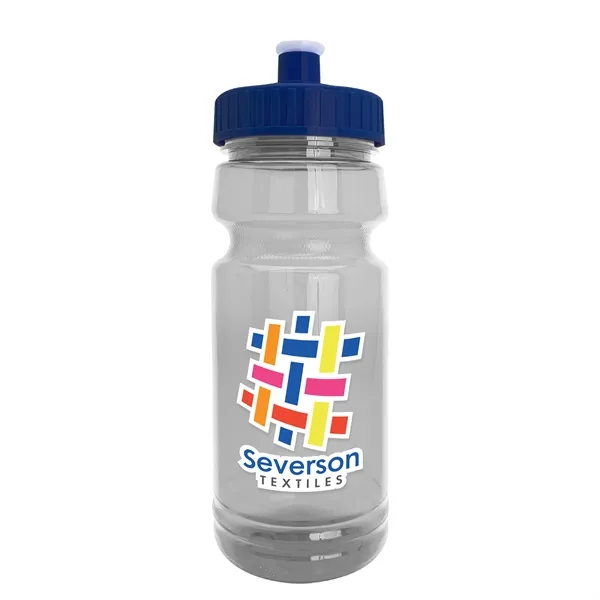 New Slim Cylinder Design 24 oz. Transparent Water Bottles with Push-Pull... from ASI 40480 Koozie Group
