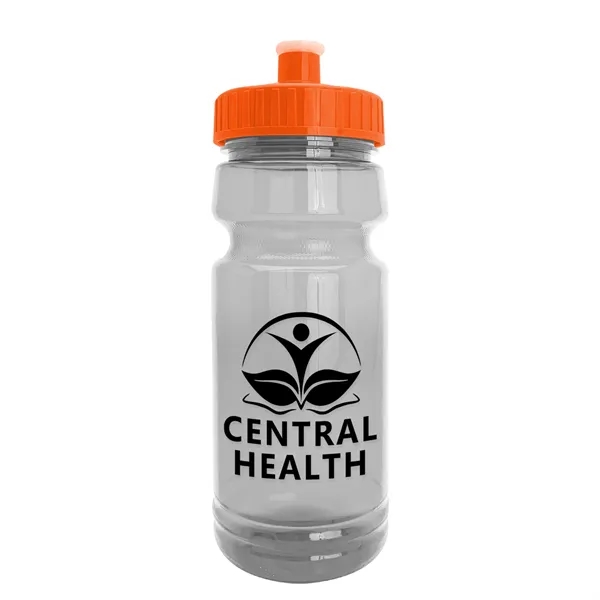 New Slim Cylinder Design 24 oz. Transparent Water Bottles with Push-Pull... from ASI 40480 Koozie Group