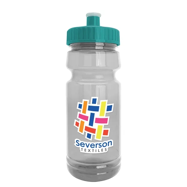 New Slim Cylinder Design 24 oz. Transparent Water Bottles with Push-Pull... from ASI 40480 Koozie Group