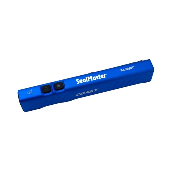 Rechargeable and waterproof SLAYER has an all-aluminum frame in a flat... from ASI 46170 Compass Industries Inc